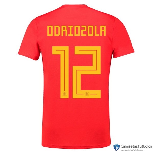 Camiseta Seleccion España Primera equipo Odriozola 2018 Rojo